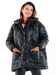 Awama Kurtka pikowana w kolorze czarnym rozmiar: onesize. Czarne kurtki damskie Awama, bez wzorów, bez kaptura. Za 315.95 zł.