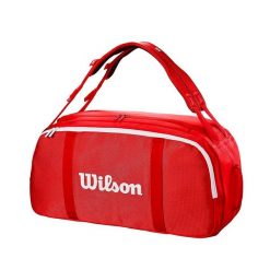 Torba tenisowa Wilson Super Tour Red Coaches Duffle 2025. Białe torebki klasyczne damskie Wilson, bez wzorów, bez dodatków. Za 425.50 zł.