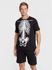 Brave Soul Piżama MLWS-149BODY Czarny Regular Fit. Czarne piżamy męskie Brave Soul, m, bez wzorów, z bawełny, bez ramiączek. Za 99.99 zł.