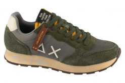 Buty sportowe Sneakersy męskie, Tom Vintage. Zielone buty sportowe na co dzień męskie SUN68, z materiału, bez zapięcia, trekkingowe. Za 499.99 zł.