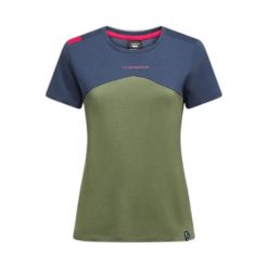 T-shirt damski La Sportiva Roof. Zielone t-shirty damskie La Sportiva, m, bez wzorów, z bawełny, bez kołnierzyka. Za 255.50 zł.