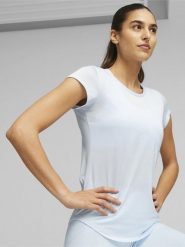 Puma Koszulka sportowa "Performance Heather" w kolorze białym rozmiar: S. Białe bluzki sportowe damskie Puma, s, bez kołnierzyka, bez ramiączek. Za 82.83 zł.