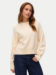 Vero Moda Sweter Gold Art 10332206 Beżowy Regular Fit. Brązowe swetry klasyczne damskie Vero Moda, xl, z syntetyku, bez kołnierzyka. Za 149.99 zł.