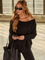 LA Angels Bluza w kolorze czarnym rozmiar: S. Czarne bluzy bez kaptura damskie LA Angels, s. Za 126.99 zł.