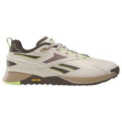 Buty treningowe damskie Reebok Nano X3. Brązowe buty sportowe na co dzień damskie Reebok, bez wzorów. Za 322.00 zł.