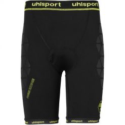 Niewyściełane spodenki Uhlsport Bionikframe. Czarne szorty męskie UHLSPORT, z elastanu, bez kołnierzyka. Za 169.00 zł.