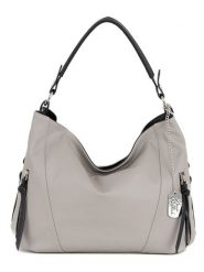 Anna Morellini Skórzana torebka "Noalia" w kolorze szarym - 32 x 25 x 12 cm rozmiar: onesize. Czarne torebki klasyczne damskie Anna Morellini, bez wzorów, z materiału, bez dodatków. Za 304.99 zł.