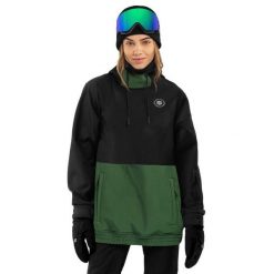 Kurtka snowboardowa damska W1-W Evergreen. Czarne kurtki damskie SIROKO, m, bez wzorów, z softshellu, bez kaptura, narciarskie. Za 844.00 zł.