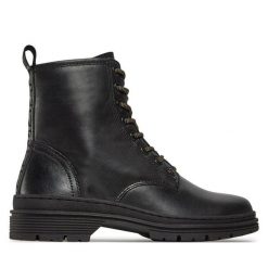 Trapery Tamaris. Czarne trapery damskie Tamaris, bez obcasa. Za 379.99 zł.