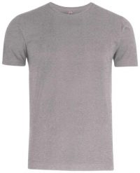 Clique Premium Fashion-T bawełniana - męski T‑shirt premium. Szare t-shirty męskie CLIQUE, l, bez wzorów, z bawełny, bez kołnierzyka. Za 101.05 zł.