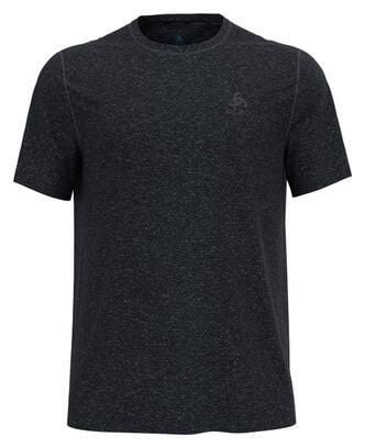 Koszulka tech. męska Odlo T-shirt crew neck s/s ACTIVE 365 LINENCO. Czarne t-shirty męskie Odlo, m, bez wzorów, z dzianiny, bez kołnierzyka. Za 259.99 zł.