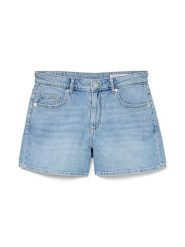 Vero Moda Szorty dżinsowe w kolorze błękitnym rozmiar: M. Niebieskie szorty damskie Vero Moda, z aplikacjami, ze skóry, klasyczne, z podwyższonym stanem. Za 79.03 zł.