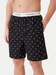 Calvin Klein Underwear Szorty piżamowe LV00NM2832 Czarny Regular Fit. Czarne piżamy męskie Calvin Klein Underwear, l, bez wzorów, z bawełny, bez ramiączek. Za 189.99 zł.