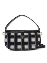 Guess Torebka Frankie Mini HWWG97 36770 Czarny. Czarne torebki klasyczne damskie Guess, z aplikacjami, ze skóry, bez dodatków. Za 544.99 zł.