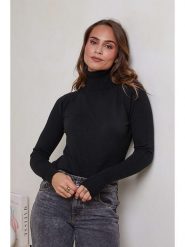 Soft Cashmere Golf w kolorze czarnym rozmiar: 34/36. Czarne golfy damskie Soft Cashmere, bez wzorów, z kaszmiru, bez ramiączek. Za 115.77 zł.