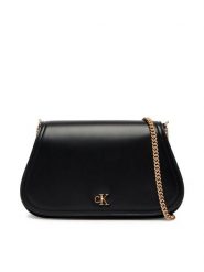 Calvin Klein Torebka Ck Curved Wallet On Chain LV04F1153G Czarny. Czarne torebki klasyczne damskie CALVIN KLEIN, bez wzorów, ze skóry, bez dodatków. Za 409.99 zł.