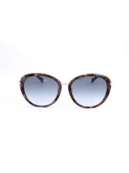 Longchamp Damskie okulary przeciwsłoneczne w kolorze brązowo-srebrno-błękitnym rozmiar: 57. Brązowe okulary przeciwsłoneczne damskie Longchamp. Za 248.58 zł.