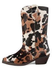 Loft37 Skórzane kowbojki w kolorze brązowo-beżowym rozmiar: 39. Brązowe kozaki damskie loft37, bez obcasa. Za 904.99 zł.
