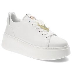 Białe Sneakersy Carinii Modne Obuwie Damskie Z Broszką. Białe broszki damskie Carinii. Za 529.00 zł.