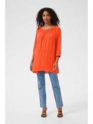 Kaffe Tunika w kolorze pomarańczowym rozmiar: 44. Pomarańczowe tuniki damskie Kaffe, bez wzorów, z wiskozy, bez kołnierzyka, bez ramiączek. Za 56.79 zł.