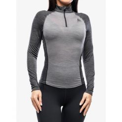 Bluza termiczna damska Odlo Natural Performance PW 150 BL Top Turtle Neck LS. Szare bluzy bez kaptura damskie Odlo. Za 265.99 zł.