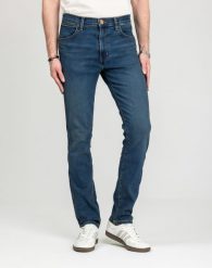 MĘSKIE SPODNIE WRANGLER LARSTON OLIVER 112378460. Spodnie materiałowe męskie Wrangler, bez wzorów, z jeansu. Za 219.99 zł.