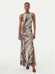 Guess Sukienka wieczorowa W6GK13 K2943 Brązowy Slim Fit. Brązowe sukienki damskie Guess, xs, z aplikacjami, z syntetyku, wizytowe, bez kołnierzyka, bez ramiączek. Za 524.99 zł.