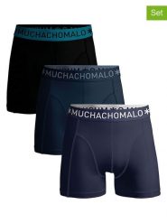 Muchachomalo Bokserki (3 pary) w kolorze granatowo-czarnym rozmiar: M. Czarne bokserki męskie Muchachomalo, bez wzorów. Za 114.95 zł.