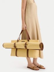 Nine West Torebka EO-Houston Kiss-BW-B16929 Beżowy. Brązowe torebki klasyczne damskie Nine West, bez wzorów, z syntetyku, bez dodatków. Za 299.99 zł.