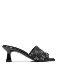 KARL LAGERFELD Klapki KL30112 Czarny. Czarne klapki damskie Karl Lagerfeld, bez wzorów, z materiału, bez obcasa. Za 749.99 zł.
