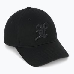 Czapka z daszkiem PROSTO Athletic. Czarne czapki męskie Prosto., bez wzorów, z bawełny, sportowe. Za 69.99 zł.