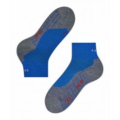 Skarpetki Falke TK5 Short. Niebieskie skarpetki męskie Falke, bez wzorów, z materiału. Za 156.50 zł.