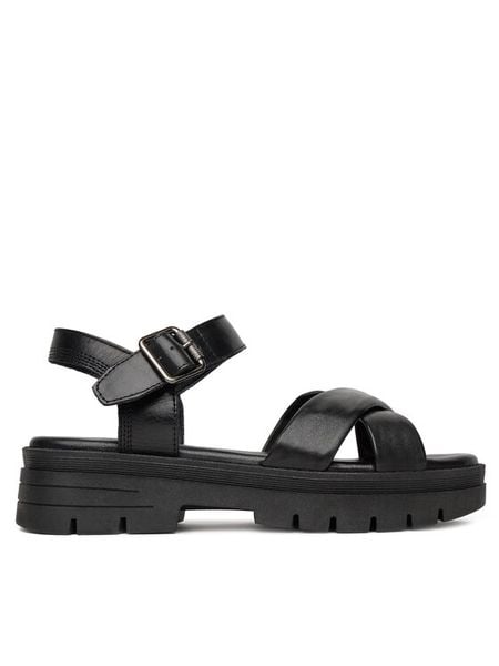 Lasocki Sandały WB-LINA-23 Czarny. Czarne sandały damskie Lasocki, bez wzorów, ze skóry, bez obcasa, na płaskiej podeszwie. Za 159.99 zł.