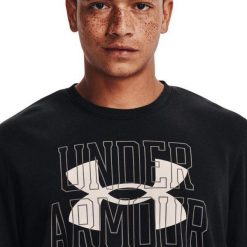 Męska Bluza Z Logo Rival Frotte. Czarne bluzy bez kaptura męskie Under Armour, m. Za 198.99 zł.