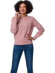 Heine Bluzka w kolorze jasnoróżowym rozmiar: 48. Różowe bluzki damskie Heine, bez wzorów, z bawełny, bez kołnierzyka, bez ramiączek. Za 69.99 zł.