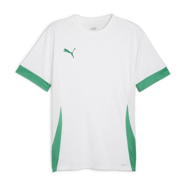 Koszulka męska Puma teamGoal Matchday Jersey biało-zielona 705747 15 ROZMIAR S. Zielone t-shirty sportowe męskie Puma, m, z jersey, bez ramiączek, do piłki nożnej. Za 82.00 zł.