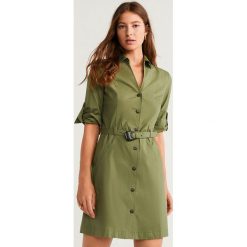 Mango - Sukienka Mexi. Niebieskie sukienki damskie Mango, na co dzień, l, bez wzorów, z bawełny, casualowe, bez kołnierzyka, bez ramiączek, maxi, proste. Za 119.90 zł.