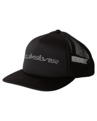 Czapka Trucker dla Mężczyzn OMNI Czarny. Czarne czapki męskie Quiksilver, bez wzorów, z poliesteru. Za 90.99 zł.