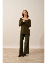 Just Cashmere Kaszmirowy sweter "Karen" w kolorze khaki rozmiar: XL. Brązowe swetry klasyczne damskie Just Cashmere, xl, z kaszmiru, bez kołnierzyka. Za 347.99 zł.