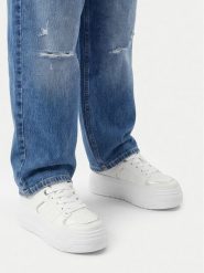 DeeZee Sneakersy CEO-CSS20636-01 Biały. Białe buty sportowe dziewczęce DeeZee, bez wzorów, ze skóry, bez zapięcia. Za 99.99 zł.