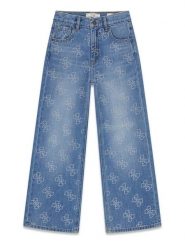 Guess Kids Spodnie materiałowe 181291 Niebieski Regular Fit. Niebieskie spodnie dziewczęce Guess Kids, z materiału. Za 324.99 zł.