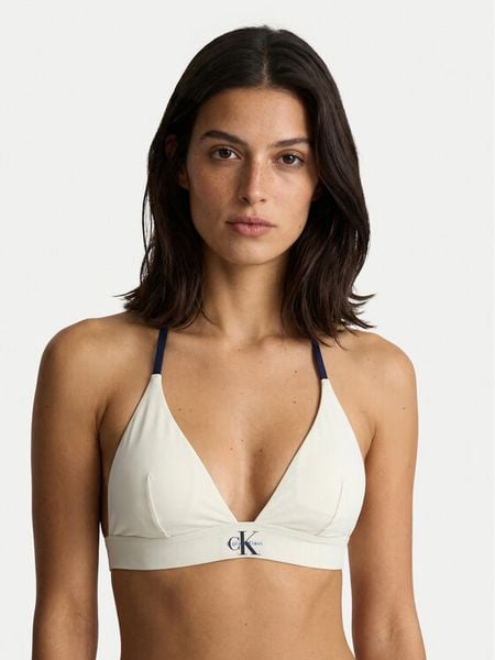 Calvin Klein Swimwear Góra od bikini LV00Q61225 Écru. Bikini damskie Calvin Klein Swimwear, bez wzorów. Za 229.99 zł.
