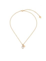 Guess Naszyjnik JUBN06 359JW Złoty. Żółte naszyjniki damskie Guess, ze stali. Za 299.99 zł.