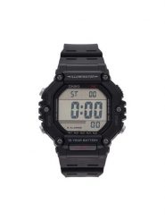 Casio Zegarek AE-1600H-1AVEF Czarny. Czarne, cyfrowe zegarki męskie Casio. Za 249.99 zł.