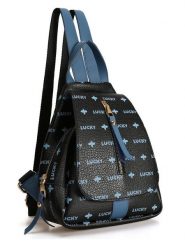 Lucky Bees Plecak w kolorze granatowo-czarnym - 30 x 35 x 13 cm rozmiar: onesize. Czarne plecaki damskie Lucky Bees, bez wzorów, z materiału. Za 86.99 zł.