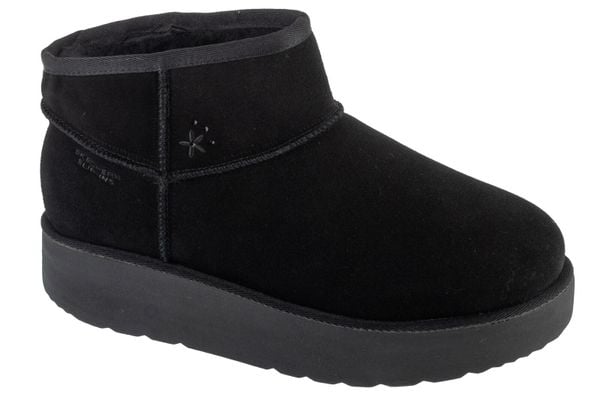 Buty zimowe damskie, Slip-Ins: Keep Cozy. Czarne obuwie do biegania damskie Skechers. Za 359.99 zł.