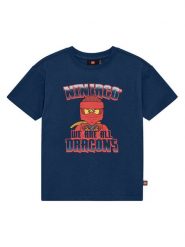 LEGO T-Shirt Taffy 301 12011459 Granatowy Regular Fit. Niebieskie t-shirty chłopięce LEGO, bez wzorów, z bawełny, bez ramiączek. Za 99.99 zł.