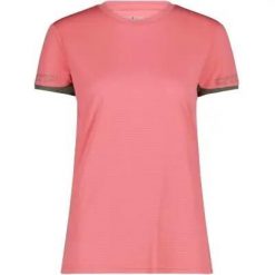 Cmp T-shirt damski z poliestru - B614 Coral. Brązowe t-shirty damskie CMP, bez wzorów, bez kołnierzyka. Za 150.00 zł.