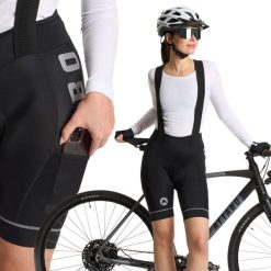 Spodenki rowerowe damskie ATTABO Kirun Pro WMNS Bib Shorts Cargo. Czarne spodenki sportowe damskie ATTABO, xl, z elastanu, na fitness i siłownię. Za 129.99 zł.