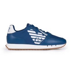 Sneakersy męskie Emporio Armani EA7 buty sportowe niebieskie (X8X114-XK270-S290). Niebieskie buty sportowe na co dzień męskie EA7, bez zapięcia. Za 559.00 zł.